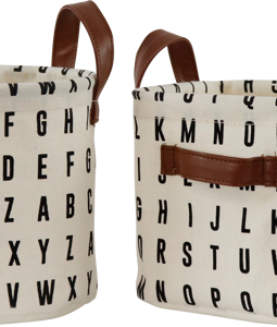 3368 PANIER À ANSE ALPHABET 2P
